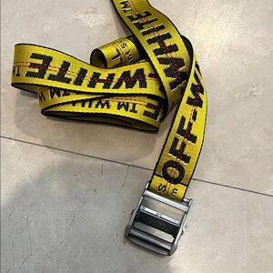 Off-White Yellow and Black Industrial Belt